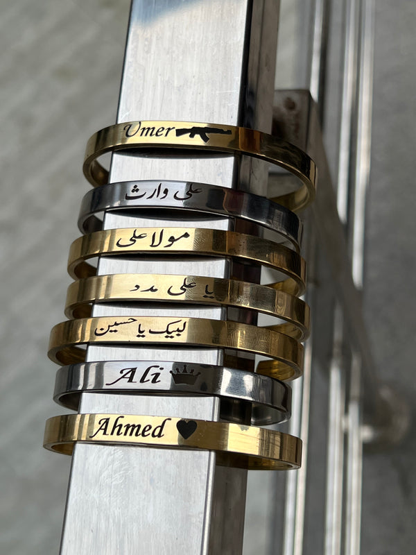 Pure Customize Karha ,Bracelets , Bangle for Men & Women Custom Engraved